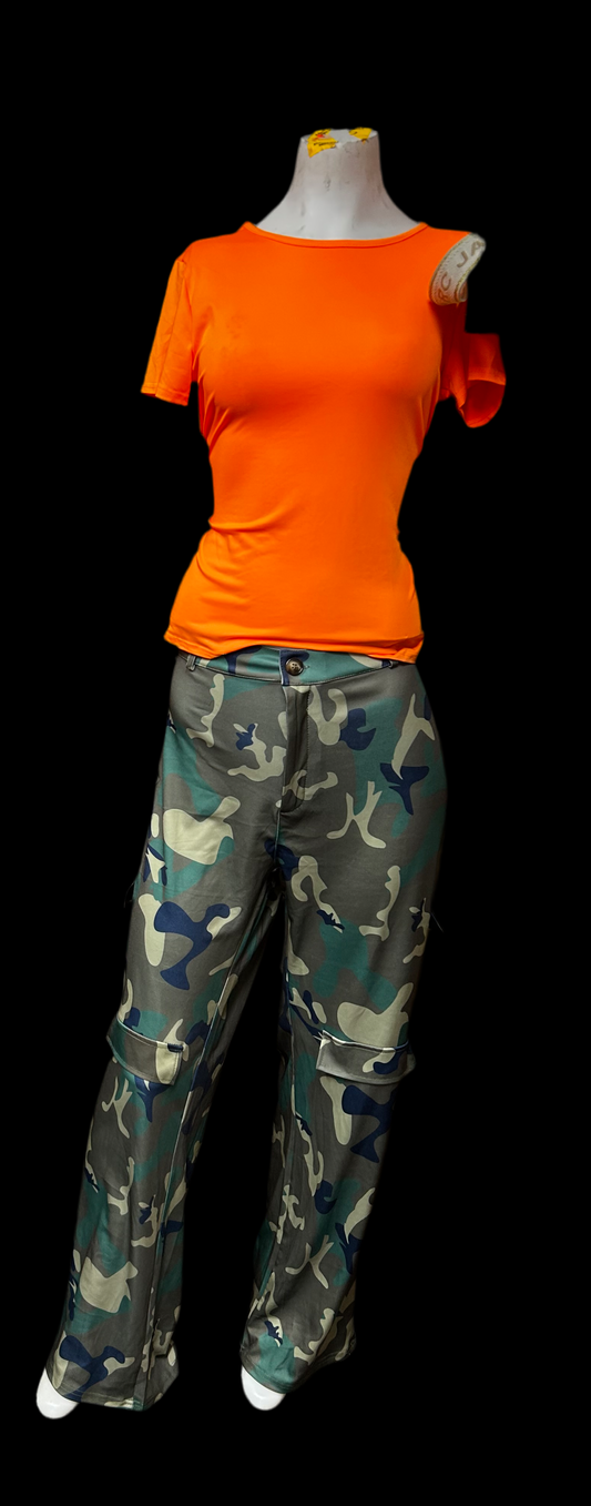 Camo Plus Size Cargo Pants